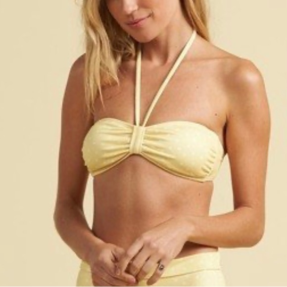 NWT Billabong Salty Blonde Polka Dot Bikini Top